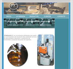 DISE�O DE PAGINAS WEB PARA MATRICERIA
