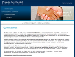 DISE�O DE PAGINA WEB PARA ABOGADO FERNANDEZ DANIEL