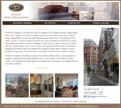 DISE&Ntilde;O DE PAGINA WEB PARA HOTEL EN BUENOS AIRES