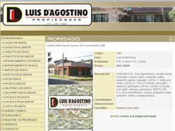 Dise&ntilde;o pagina Web para Inmobiliaria Luis D'Agostino