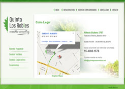 DISE&Ntilde;O DE PAGINA WEB PARA QUINTA PARA EVENTOS EN MORENO, PROVINCIA DE BUENOS AIRES, ARGENTINA