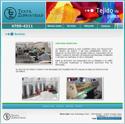 DISE�O DE PAGINA WEB PARA EMPRESA TEXTIL