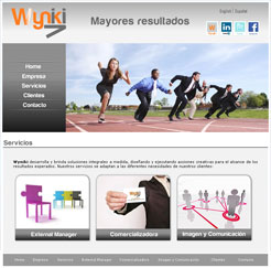 DISE�O DE PAGINA WEB PARA EMPRESA QUE BRINDA SOLUCIONES COMERCIALES Y MARKETING