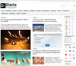 Diseño de pagina Web para diario on-line de Villa Mercedes, San Luis, Argentina