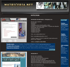 DISEO DE PAGINAS WEB PARA MATRICERIAS EN ARGENTINA