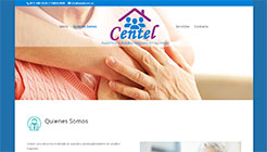 Diseño de página Web Centel Cuidado de Adultos Mayores a Domicilio