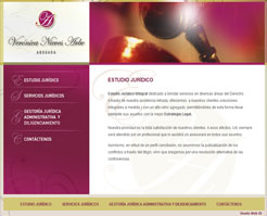 Diseño de Paginas Web para Abogada Veronica Nieves Arbe de Rio Gallegos, Santa Cruz, Argentina.