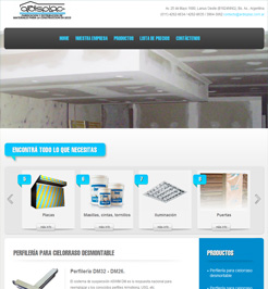 DISEO DE PAGINA WEB PARA FABRICA Y DISTRIBUIDOR DE MATERIALES PARA LA CONSTRUCCION EN SECO DE LANUS OESTE