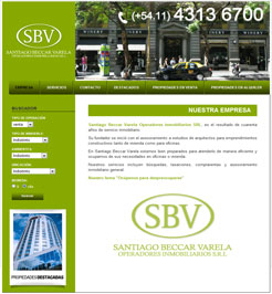 DISEO DE PAGINA WEB PARA INMOBILIARIA EN CAPITAL FEDERAL, ARGENTINA