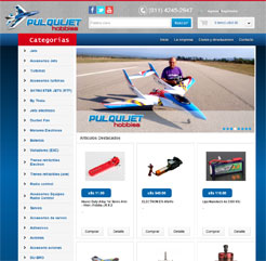 Diseño Web con carrito de compras para Pulqui Jet