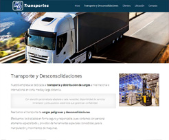 Diseño de Paginas Web para Empresa de Transporte de Buenos Aires, Argentina. WordPress