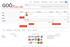 Diseño de Paginas Web Autoadministrable con Carrito de Compras para Tienda de ropa para hombres, mujeres y niños de Buenos Aires, Argentina.