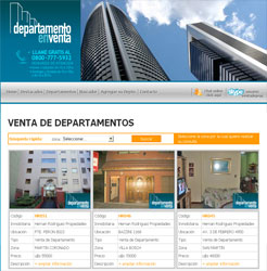 PAGINA WEB AUTOADMINISTRABLE PARA INMOBILIARIA ESPECIALIZADA EN DEPARTAMENTOS EN VENTA