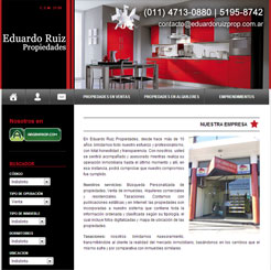 DISEO DE PAGINA WEB PARA INMOBILIARIA DE SAN MARTIN, BUENOS AIRES, ARGENTINA