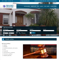 Diseño de Paginas Web Autoadministrable para Inmobiliaria, Estudio Jurídico y Contable de Campana, Buenos Aires, Argentina.