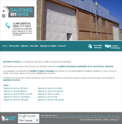 PAGINA WEB AUTOADMINISTRABLE PARA INMOBILIARIA GALPONES EN VENTA