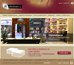 Diseño de Paginas Web para Librería Comercial, libros contables, rubricas, encuadernacion de Buenos Aires, Argentina.