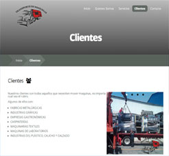 Diseño de Paginas Web para Empresa de Transporte CR de Buenos Aires, Argentina.