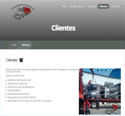 Diseo de Paginas Web para Empresa de Transporte CR de Buenos Aires, Argentina.